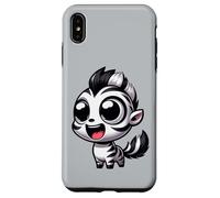 Kawaii Zebra Lindo Safari Chibi Animal Cartoon Carcasa para iPhone XS Max