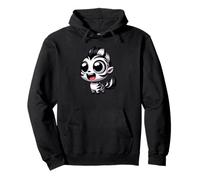 Kawaii Zebra Lindo Safari Chibi Animal Cartoon Sudadera con Capucha