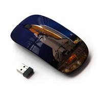 KawaiiMouse [ Ratón óptico 2.4G inalámbrico ] Space Rocket Launch Ship NASA Flight Tecnology