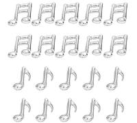 Kawailay 20 globos de Mylar de papel aluminio para notas musicales globos temáticos musicales globos fiesta cumpleaños baile boda aniversario graduación baby shower decoración fiesta color plateado