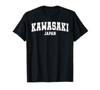 Kawasaki City Retro College Style Japanese Kawasaki Camiseta