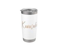 Kawasaki Japón Diseño elegante vintage Vaso térmico de acero inoxidable de doble pared