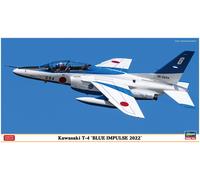 Kawasaki T-4 Azul Impulse 2022 1:48 Plástico Modelo Kit Hasegawa