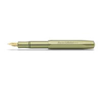Kaweco COLLECTION Olivine I - Pluma estilográfica de aluminio de alta calidad con punta de acero para cartuchos de tinta, incluye caja de metal, pluma exclusiva de 12,7 cm, plumín: M (mediano)