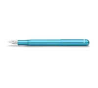 Kaweco COLLECTION - Pluma estilográfica Liliput Blue I Premium de aluminio con punta de acero para cartuchos de tinta, pluma exclusiva de 12,4 cm, punta fina: F