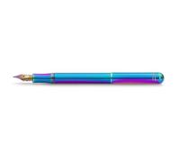 Kaweco COLLECTION - Pluma estilográfica Liliput Kolibri I Premium de color arco iris con punta de acero iridiscente para cartuchos de tinta, instrumento de escritura de 12,4 cm, punta M: M