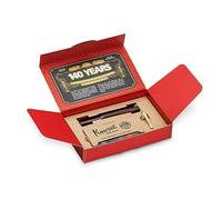 Kaweco EBONIT SPORT I Pluma estilográfica premium para cartuchos de tinta I Pluma estilográfica exclusiva de 13 cm en caja histórica con 10 cartuchos de tinta I Pluma M (mediana)