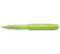 Kaweco Frosted Sport Fine Lime - Bolígrafo de tinta de gel, incluye mina de 0,7 mm, para zurdos y diestros, diseño clásico con bola de cerámica, 13,5 cm