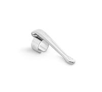 Kaweco LILIPUT Clip Nostalgie Liliput S con 8 mm de diámetro plateado, soporte para bolígrafos con logotipo discreto como bonito accesorio para bolígrafos, soporte para bolígrafo de bronce