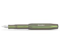 Kaweco LUNAR SPORT Pluma estilográfica Shadow Green I Pluma de depósito premium con plumín de acero para cartuchos de tinta de 13 cm I Plumín: M (Mediano)