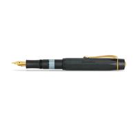 Kaweco PISTON SPORT AL Solo Negro/Dorado I Pluma estilogr fica cl sica de aluminio para tinteros con ventana de tinta transparente en estuche nos
