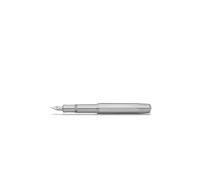 KAWECO Pluma estilográfica AL SPORT Raw B 1,1MM plata