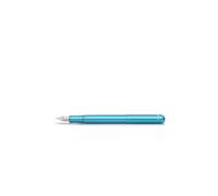 Kaweco COLLECTION - Pluma estilográfica Liliput Blue I Premium de aluminio con punta de acero para cartuchos de tinta, pluma exclusiva de 12,4 cm, plumín: M (mediano)