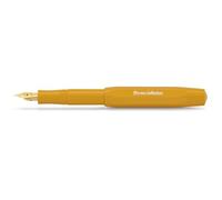 Kaweco COLLECTION Honey I Premium Pluma estilográfica con punta de acero para cartuchos de tinta en amarillo I Pluma exclusiva de 13 cm I Pluma B (ancha)