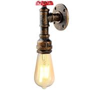 KAWELL Creativo Tubería de Agua Aplique de Pared Vintage Industrial Lámpara de Pared Retro Hierro E27 60W Max para Dormitorio Restaurante Cafe Pasillo Escaleras Cocina Bar