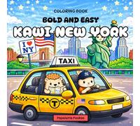 Kawi New York: Coloring Book for Children and Adults: Black and White Cozy and Relaxing Drawings Inspired in New York