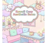 Kawii Cozy Aesthetic Room: Coloring book for adults. 30 Cute, Relaxing Kawaii Illustrations for Creative Unwinding.