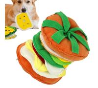 Kawiithn Juguetes Chillonos para Perros,Forma Hamburguesa Enriquecimiento Mascotas - Peluche Relleno para Cachorros Que Chilla - para Cachorros Razas Pequeñas Medianas Entrenamiento Limpieza Navidad