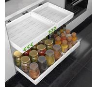 Kawsai Cajones Extraibles para cocina organizacion, Pack de 2, Ancho Ajustable 32-52 cm, Protector Anti Deslizante, Telescopico, Cajon Extraible Mueble Cocina, Bandeja Extraible Armario Cocina