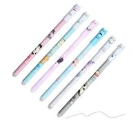 Kaxenig Bonitos Bolígrafos De Gel Borrables,Bolígrafos Para Tomar Apuntes | Instrumentos De Escritura Portátiles 0.5mm Con Estampado De Gato Para Diario Reuniones Estudiantes Escuela Oficina Niños