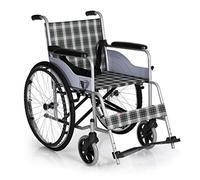 KAXGU Sillas de Ruedas de Transporte Plegables Ligeras, Silla de Ruedas con Mde Doble Soporte de Alta Carga para Adultos, Silla de Ruedas para Ancianos Discapacitados