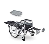 KAXGU Transporte Sillas de Ruedas Ligeras Plegables, Respaldo Ajustable, Neumáticos a Prueba de Explosión Silla de Ruedas para Adultos, Ancianos Discapacitados Silla de Ruedas,A,Halflying/B/Todo Minti