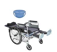 KAXGU Transporte Sillas de Ruedas Ligeras Plegables, Respaldo Ajustable, Neumáticos a Prueba de Explosión Silla de Ruedas para Adultos, Ancianos Discapacitados Silla de Ruedas,A,Halflying/a/Todo Minti