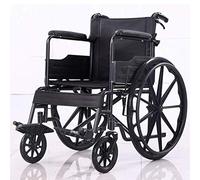 KAXGU Transporte Sillas de Ruedas Ligero Plegable, 1.22 Mm Estructura de Acero Al Carbono Silla de Ruedas para Adultos, Ancianos Discapacitados Silla de Ruedas,B/a