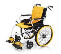 KAXGU Transporte Sillas de Ruedas Plegable Ligero, Silla de Ruedas con Mde Aleación de Aluminio de Alta Carga para Adultos, Silla de Ruedas para Ancianos Discapacitados,B/B