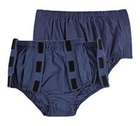 KAXIAA 2 Piezas de Ropa Interior posquirúrgica, Transpirable, Reutilizable, Lavable, Ayuda Debajo de los Pantalones para Pacientes de Edad Avanzada, incontinencia por discapacidad,Azul,XL