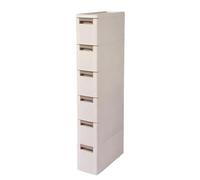 KAXLDHH Carrito Auxiliar con Ruedas y Cajón, Estantería Estrecha para Organización de Baño y Cocina, Carro de Almacenamiento Estrecho para Lavandería y Espacios Pequeños(45x18x120cm)