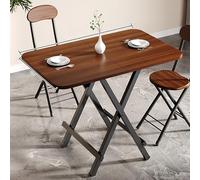 KAXLDHH Mesa De Camping Portátil, Mesa De Picnic Plegable De MDF para Exteriores, Mesa De Picnic De Acero Al Carbono Ligera Y Plegable para Cocinar, Picnic, Campamento, Bote, Viajes(Brown,70x70x64cm)