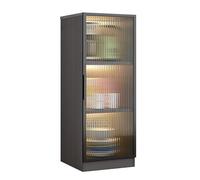 KAXLDHH Mueble Auxiliar de Cocina Estrecho de Aleación de Aluminio, Carrito Baño Salvaspazio para Huecos, Estantería Estrecha Robusta, Impermeable y Antiruggine(Gray,40x33x101cm)