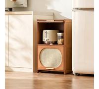 KAXLDHH Mueble de Almacenaje Estrecho de Bambú, Estantería de Cocina Fija para Huecos, Organizador Auxiliar Salvaspazio para Baño y Lavandería, Estable y Anti-Polvo(60x32x70cm)