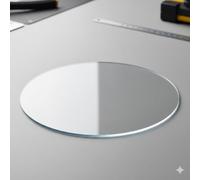 KAXLDHH Plancha de Metacrilato Transparente Redonda, Disco de Plástico para Manualidades DIY, Lámina Acrílica Resistente para Carteles y Decoración(2mm,75cm/29.5in)