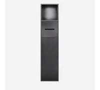 KAXLDHH Portarrollos de Papel Higiénico Empotrado con Papelera Integrada, Nicho de Pared en Acero Inoxidable 304 para WC, Dispensador de Papel, Solución Ahorra Espacio para el Baño(Gray,800x180mm)