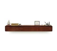 KAXLDHH Soporte Flotante TV, Consola Multimedia Pared con Cajones, Soporte TV Suspendido, Armario Almacenamiento De Madera, Mueble para Dormitorio Y Sala Estar(Brown,160x20x24cm)