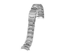 KAXSFE Compatible con Casio Duro Mdv107-1A MDV106-1A MDV-106 Correa de reloj Seiko de acero inoxidable Correa de reloj de buceo de metal for hombre 20 mm 22 mm Accesorios(Silver-three,22mm)