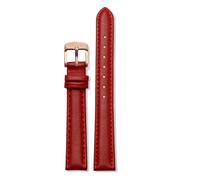 KAXSFE Compatible con Swarovski DW Tissot Casio Correa de reloj for mujer Correa de reloj de cuero genuino de liberación rápida 12 mm 14 mm 15 mm 16 mm 18 Pulsera for mujer(Red rose gold,20mm)