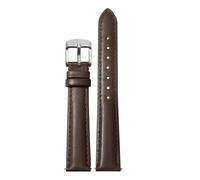 KAXSFE Compatible con Swarovski DW Tissot Casio Correa de reloj for mujer Correa de reloj de cuero genuino de liberación rápida 12 mm 14 mm 15 mm 16 mm 18 Pulsera for mujer(Brown Silver,20mm)