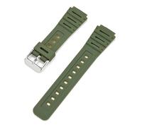 KAXSFE Correa compatible con Casio CA-53W, CA-61W, FT-100W, W-520U, W-720G, F-105 y F-91W, for hombre y mujer, de silicona y resina convexa, de 18 mm y 20 mm.(Army green 01)