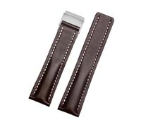 KAXSFE Correa de cuero compatible con Breitling B01, Colt Chronograph Avenger AVIATOR 8, hebilla plegable acero, 22/24 mm(BNL-5(5),24mmNO Buckle)