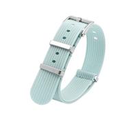 KAXSFE Correa de nailon de 18 mm, 20 mm, 22 mm y 24 mm, universal, resistente al agua, for reloj deportivo de hombre, compatible con Omega y Seiko, pulsera de repuesto.(Lake blue,20mm)