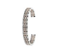 KAXSFE Correa de reloj de acero inoxidable en oro rosa de 8 mm, 10 mm, 12 mm, 14 mm y 16 mm compatible con Fossil Swarovski Casio for mujer, cadena de metal a la moda for mujer(AR-G16 steel RG,Width 1