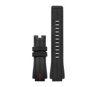 KAXSFE Correa de reloj silicona convexa 24 x 16 mm IQ T2N721 T2N720 TW2T76500 compatible con Casio ECB-10HR-1APR, deportiva, resistente al agua y(Blackorange No claps)