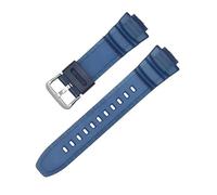 KAXSFE Correa de resina compatible con Casio MCW-100H/110H/W-S220/HDD-S100 WV-200/AE-2000/2100, pulsera deportiva de silicona TPU resistente al agua.(Royal blue)