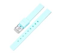KAXSFE Correa de silicona de 12 mm compatible con relojes Casio LQ-139 LQ-130/140 for mujer, correa de reloj de goma ultrafina y suave, pulsera universal.(Lake Blue 01)