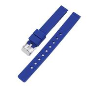 KAXSFE Correa de silicona de 12 mm compatible con relojes Casio LQ-139 LQ-130/140 for mujer, correa de reloj de goma ultrafina y suave, pulsera universal.(Dark Blue 01)