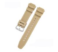 KAXSFE Correa de silicona de 18 mm compatible con Casio G-Shock AQ-S810W/S800W AE-1000W 1200 SGW-400H/300H/500H W-735H W-216H(Khaki S)