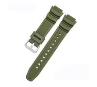 KAXSFE Correa de silicona de 18 mm compatible con Casio G-Shock AQ-S810W/S800W AE-1000W 1200 SGW-400H/300H/500H W-735H W-216H(Army Green S)